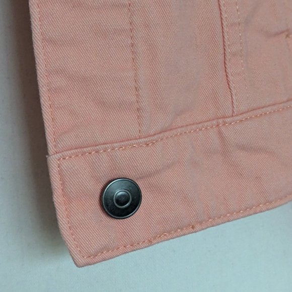 🛑NOT AVAILABLE🛑 Faded Glory peach women's denim jacket, size small (4-6) - Picture 8 of 15